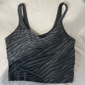 Lululemon Zebra print aligned tank top size 6